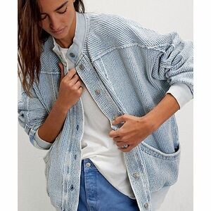 NWT size Small We The Free Into You Blue Cardigan